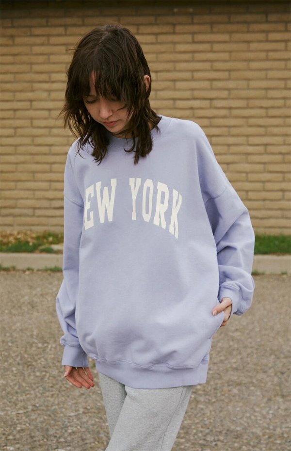 New York Crew Neck Sweatshirt