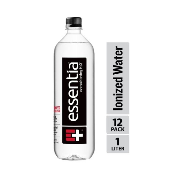 Water; Ionized, Alkaline 1 Liter Bottles; Case of 12