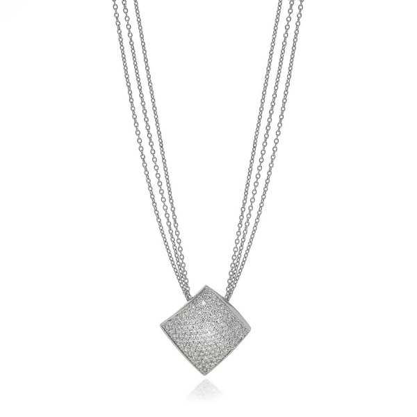 18K White Gold Diamond 1.35ct Necklace Y1264GB