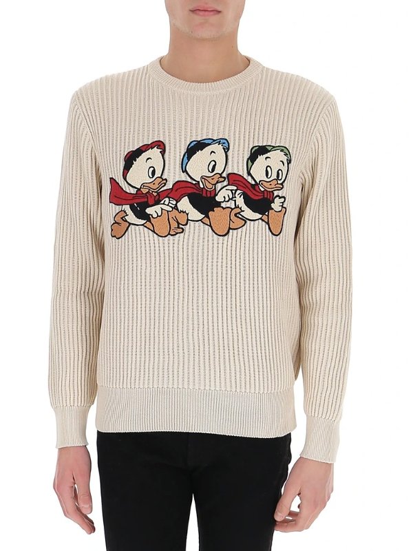 X Disney 刺绣毛衣
