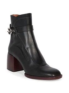 Gaile Harness Leather Ankle Boots