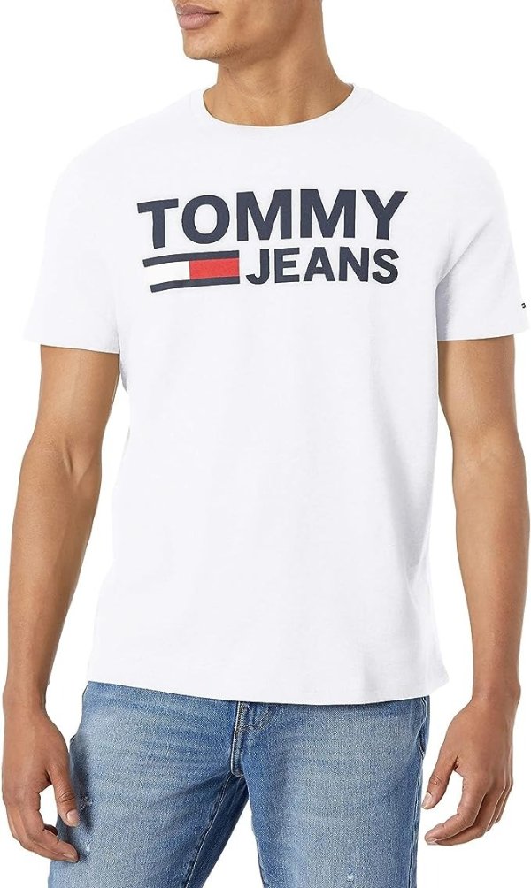 Men's Short Sleeve Tommy Jeans Logo T-Shirt