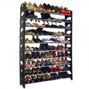 Skylines 10-Tier Shoe Storage Rack - Holds up to 50 Pairs