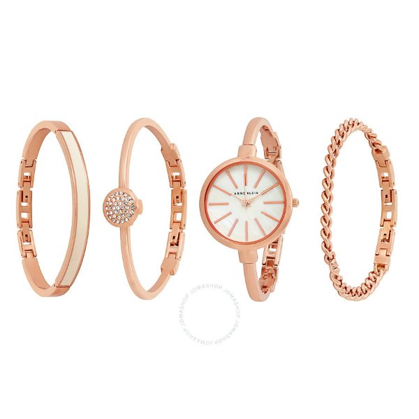 Mother of Pearl Dial Rose Gold Ladies Watch and Accessories 1470RGST