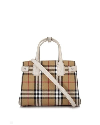Vintage Check Small Banner Tote