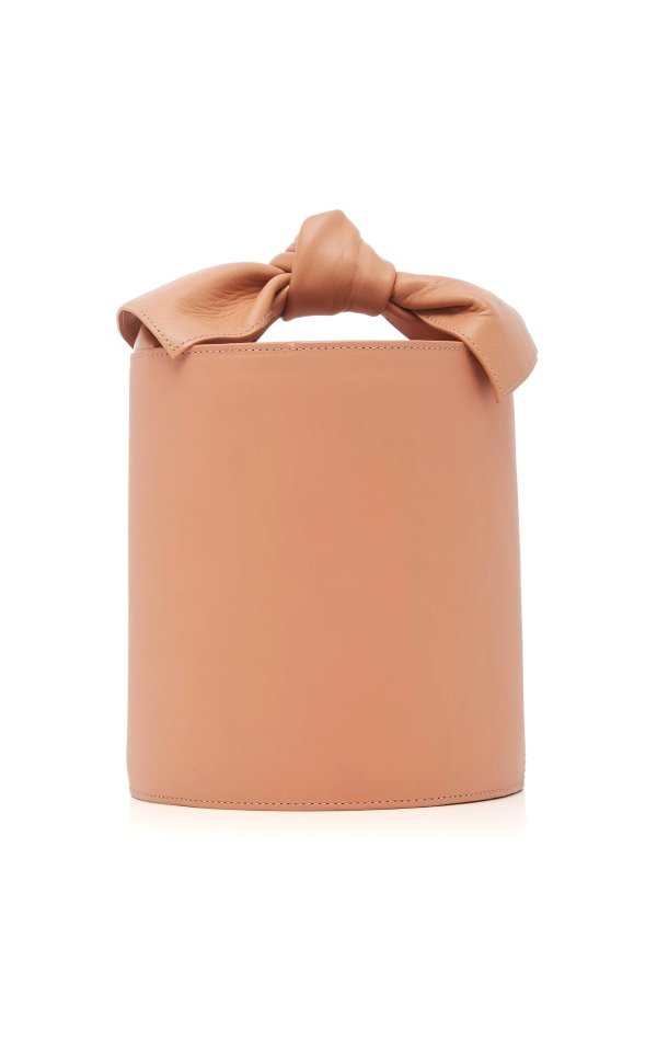 Sophie Mini Bow-Detailed Leather Bucket BagSophie Mini Bow-Detailed Leather Bucket Bag