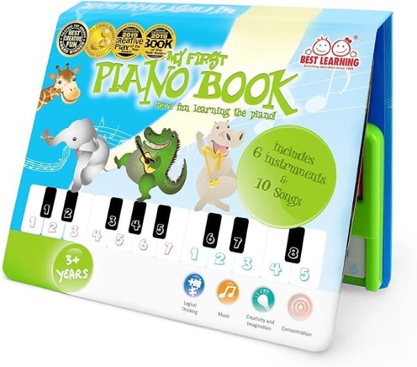 LEARNING My First Piano Book - Educational Musical Toy for Toddlers Kids Ages 3 Years and up - Ideal Gift for Boys and Girls