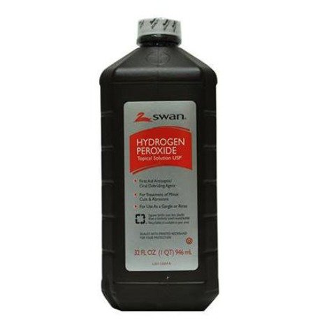 Swan Hydrogen Peroxide, 3%, 32-oz (4 Pack)