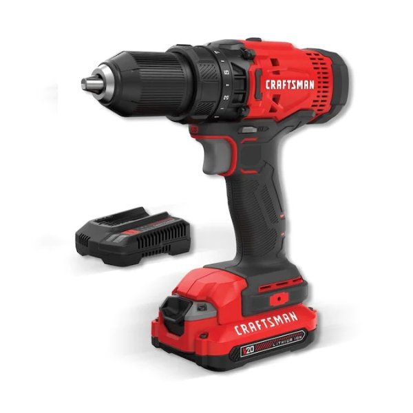 V20 20-volt Max 1/2-in Cordless Drill (1-Battery Included and Charger Included) Lowes.com