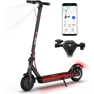 Hiboy KS4 Electric Scooter - Big Unique Display, 19 mph & 17 Mile Range, Upgraded 350W Motor, Honeycomb Tires, Rear Suspension, Safe And Foldable Commuting Electric Scooter for Adults with Dual Brakes