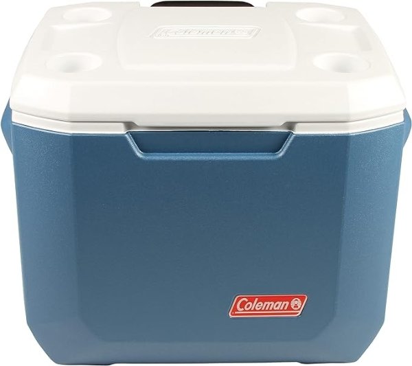 Rolling Cooler | 50 Quart Xtreme 5 Day Cooler with Wheels | Wheeled Hard Cooler Keeps Ice Up to 5 Days, Black
