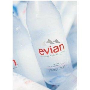evian Natural Spring Water 1 Liter, 12 Count