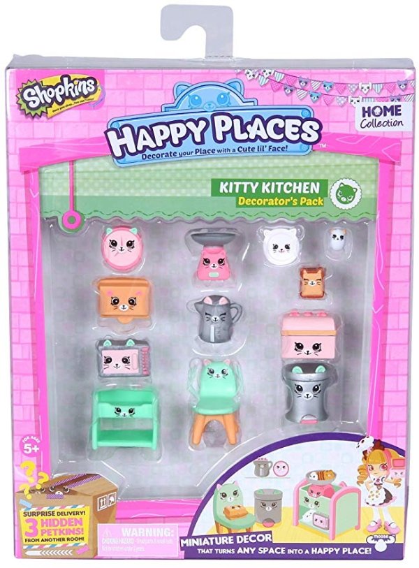 Happy Places Shopkins Decorator Pack Kitty Kitchen