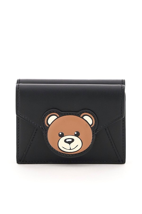teddy bear compact wallet