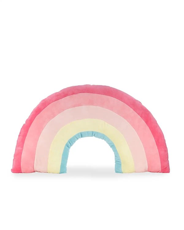Kids' Plush Rainbow Pillow