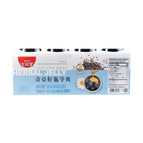 生和堂 奇亚籽龟苓爽 蜂蜜菊花 4杯入 920克