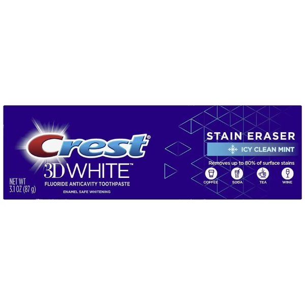 3D White Stain Eraser Toothpaste Icy Clean Mint