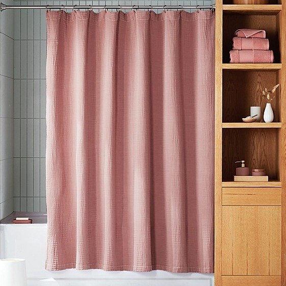 Haven™ Washed Faille Shower Curtain | Bed Bath & Beyond