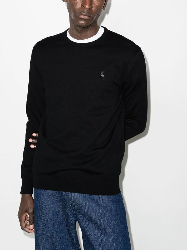 logo embroidery crew jumper