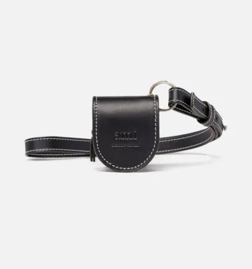 Zipped Coin Purse With Leather Strap on Sale