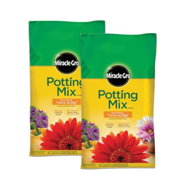 Potting Mix 2-Pack 16-Quart Potting Soil Mix Lowes.com