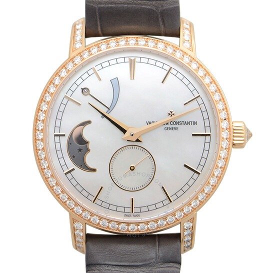Traditionnelle Moon Phase Mother of Pearl Dial Ladies Watch 83570/000R-9915