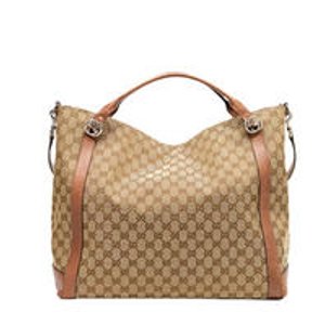 Gucci Miss GG Original GG Canvas Top Handle Bag, Tan