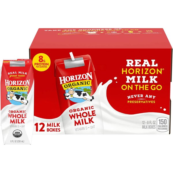 低脂有机牛奶 12盒装