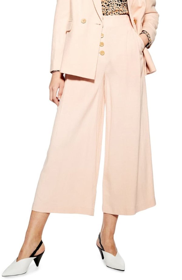 Coco Cropped Wide Leg Trousers