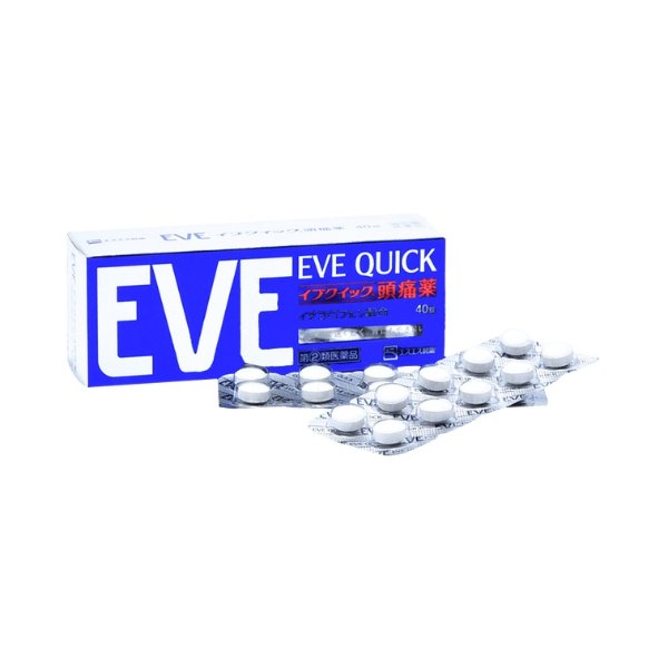 SS制药||【第2类医药品】EVE QUICK止痛片迅速起效蓝色||40粒 