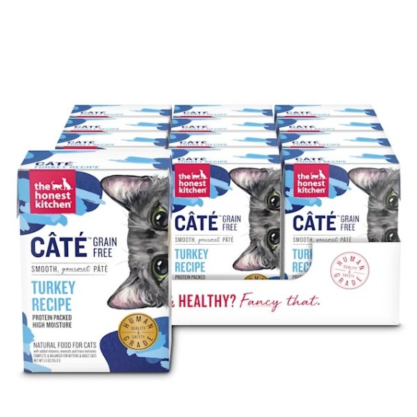 Cate Grain Free Turkey Pate Wet Cat Food, 5.5 oz., Case of 12 | Petco