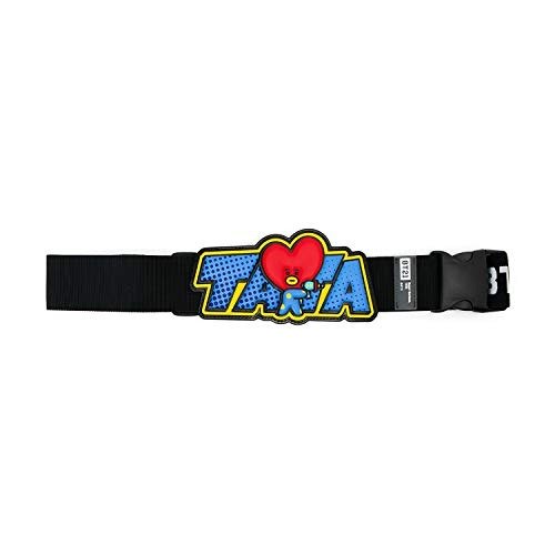 Official Merchandise by Line Friends - Luggage Suitcase Strap Belt TATA Character, Red