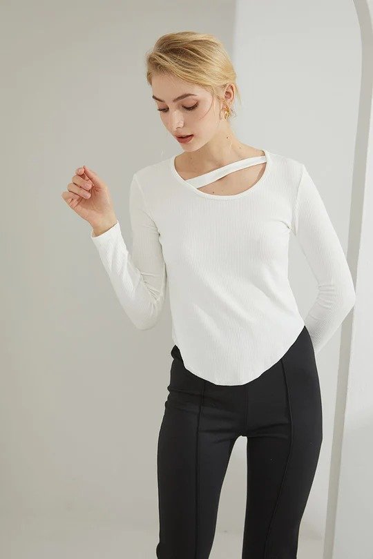 Extra Soft Ribbed Top (White)
