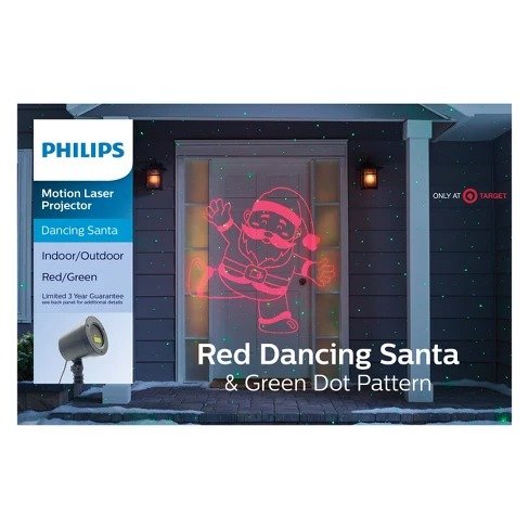 Christmas Laser Projector Dancing Santa Red/Green