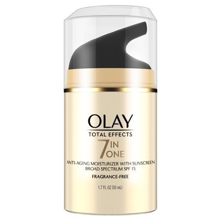 Olay Total Effects Anti-Aging Face Moisturizer with SPF 15, Fragrance-Free 1.7 fl oz
