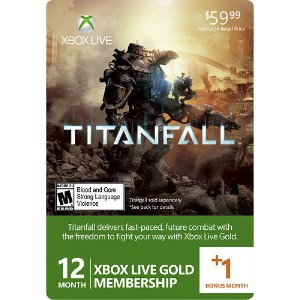 Microsoft Xbox Live 12+1 Month Gold Membership (Titanfall)