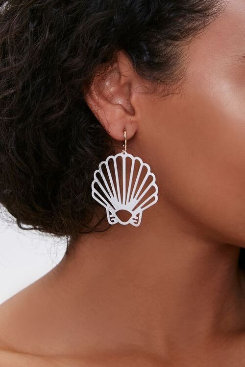 Cutout Seashell Drop Earrings
