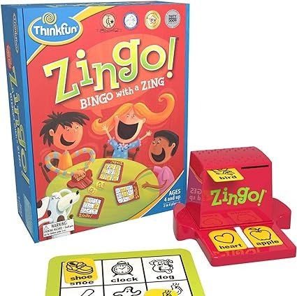 ThinkFun Zingo Bingo Award Winning Preschool Game for Pre-Readers and Early Readers Age 4 and Up 