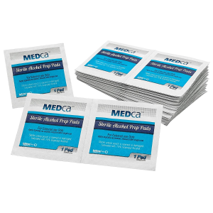 MEDca Alcohol Prep Pads, Sterile, Medium, 2-Ply PACK OF 300
