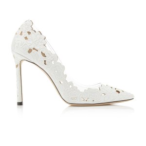 Jimmy Choo Romy Clear-Trimmed 蕾丝高跟鞋