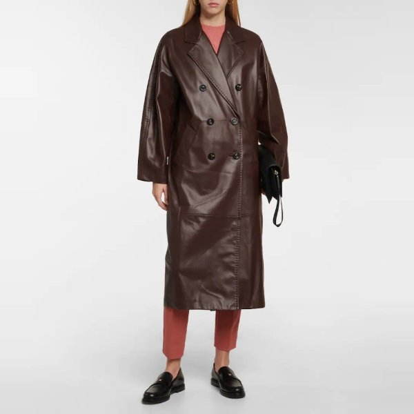 Ussuri leather coat