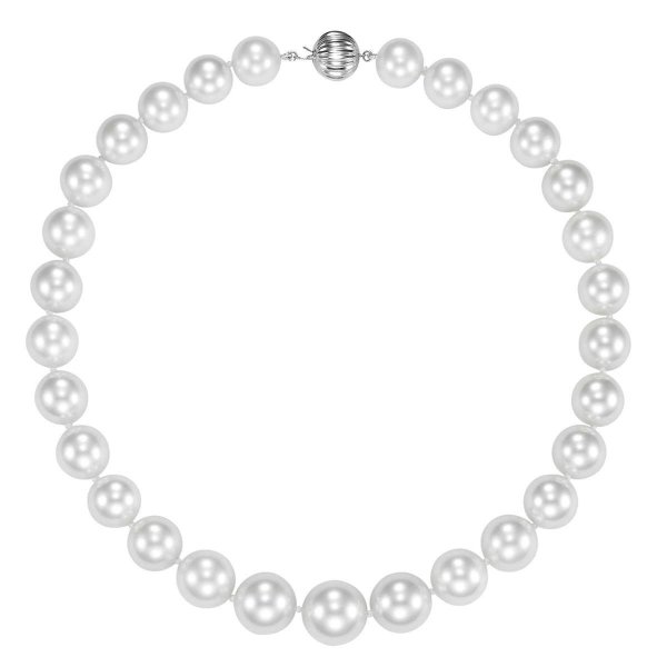 Sea Cultured 13.2-15.5mm Pearl Strand With 18kt White Gold Clasp