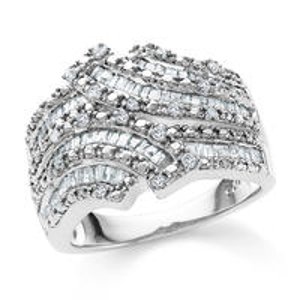 1.00 Carat Diamond Fashion Ring in Sterling Silver