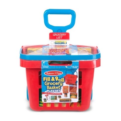Fill & Roll Grocery Basket Playset