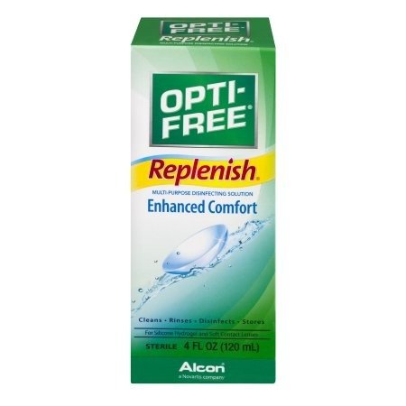 ALCON OPTI-FREE REPLENISH Contact Lens Care Cleaning & Disinfecting Solution - 4 fl oz - Walmart.com