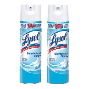 Lysol Disinfectant Spray, Crisp Linen, 38 Oz (2X19 Oz)