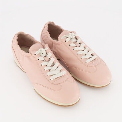 樱花粉芭蕾风运动鞋