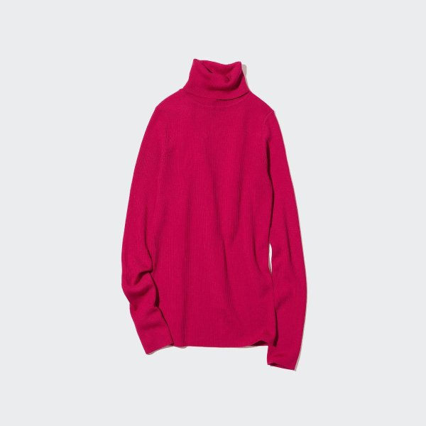 Extra Fine Merino Ribbed Turtleneck Long-Sleeve Sweater (2022 Edition) | UNIQLO US