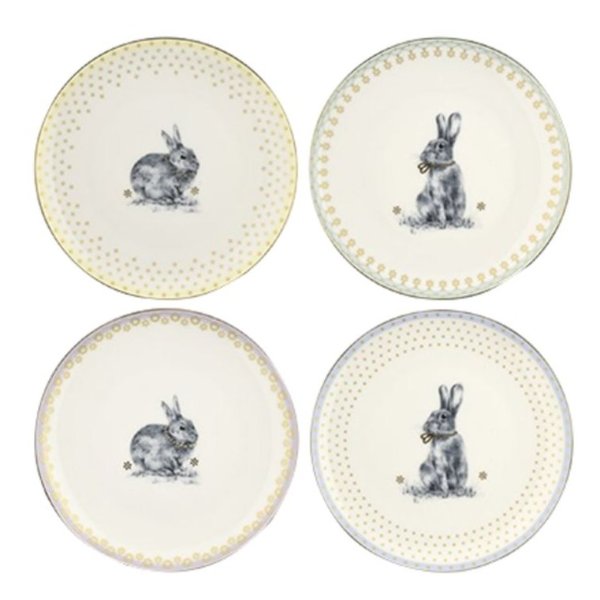 可爱兔兔餐盘 4件套