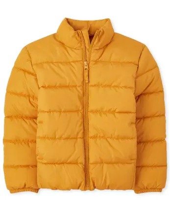 Boys Long Sleeve Puffer Jacket | The Children's Place - TIGERS EYE